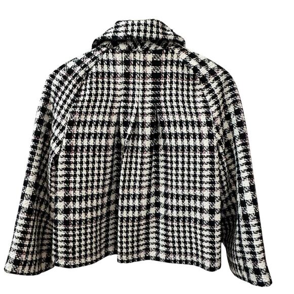 Sunny Taylor Women's Houndstooth Short Jacket‎ Black Size 12 Casual - Picture 2 of 8